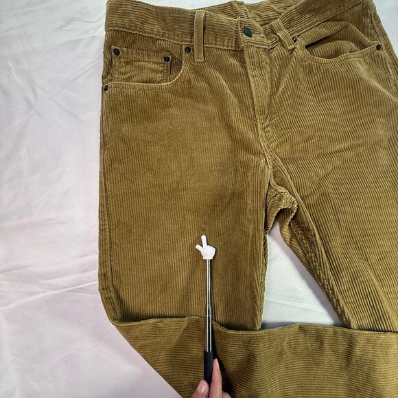 Levi’s 511 Slim Fit Corduroy Pants Brown Mid Rise Stretch Casual Classic W31L30 - Picture 8 of 15